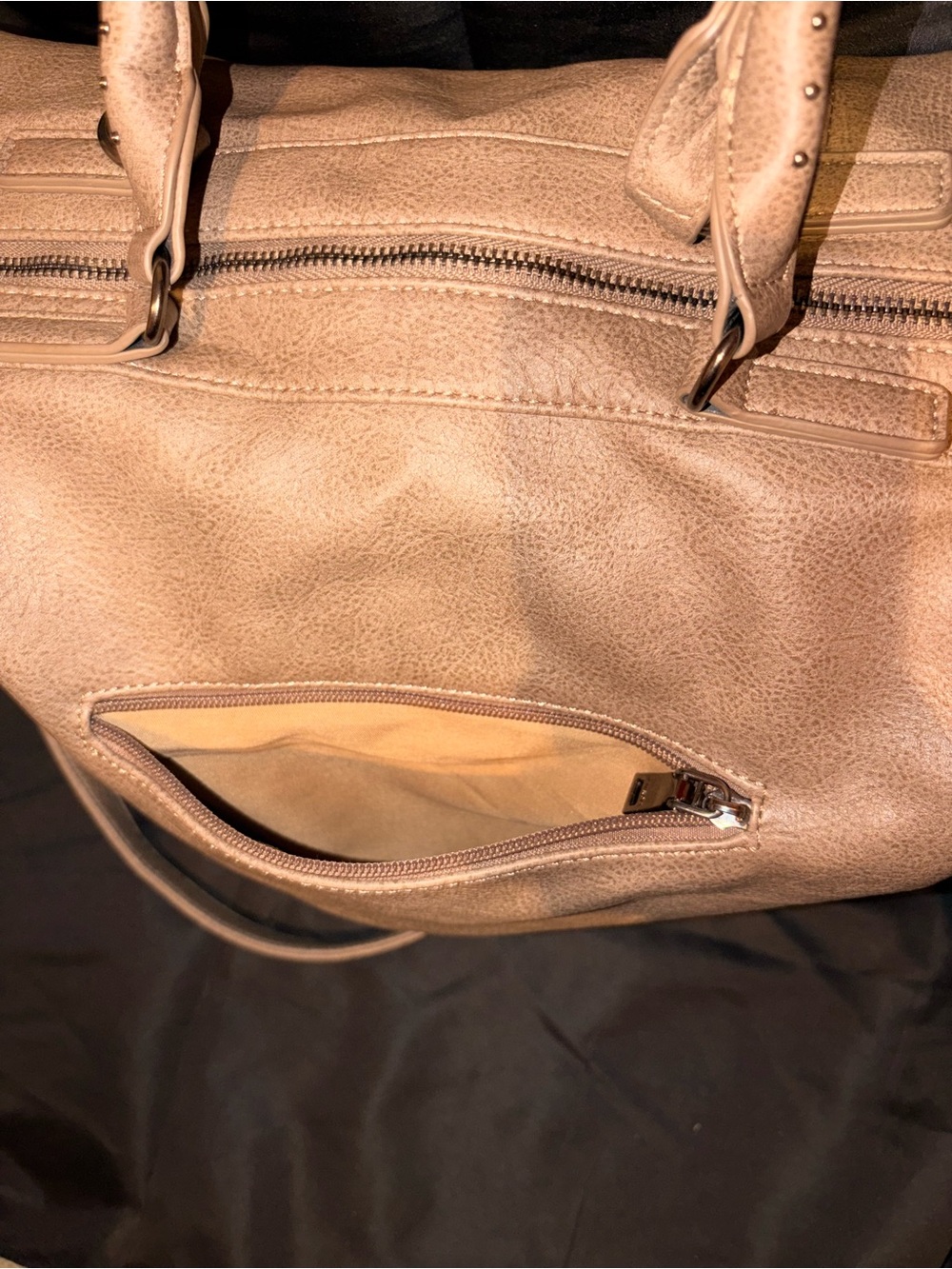 Jen&Co Rustic Dual Handle Tote - Picture 6 of 7